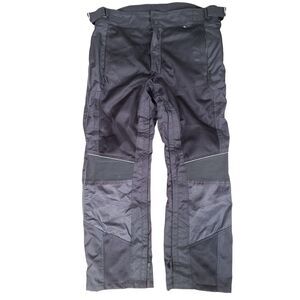 Wicked Stock XL Short Motorcycle Riding Pants Black Mesh Armored Biker